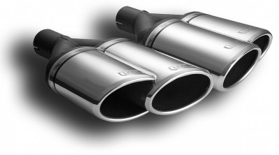 muffler Audi A8 4E 2002-2010 RVS eindstuk 220x80mm rond ulter