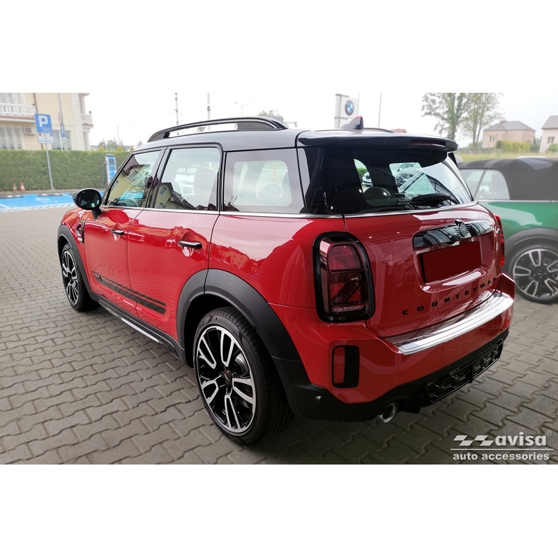 Stainless Steel Rear bumper protector  Mini Countrymann F60 FL 2020-2023 'British Flag'