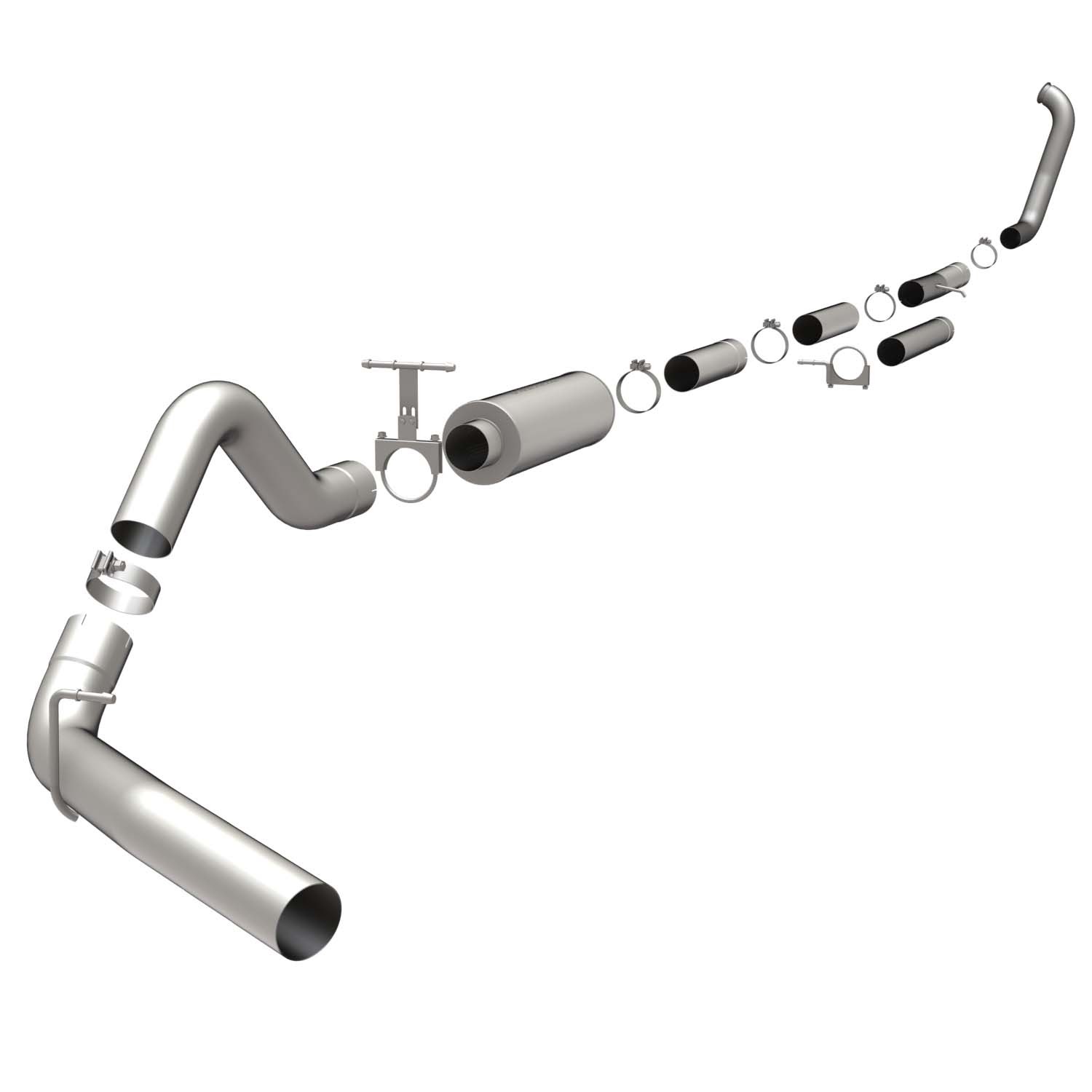 Ford SYS TB 99-03 Ford F Series 7.3L 4in Magnaflow Cat-Back