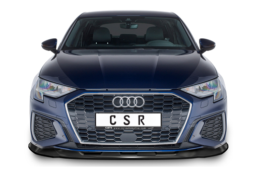 Voorspoiler passend voor Audi A3 S-Line S3 (8Y) CSR Glans Zwart