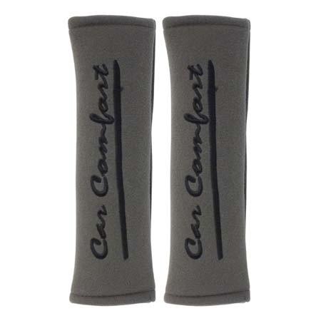 SET OF SEATBELT PADS 'GREY/BLACK'