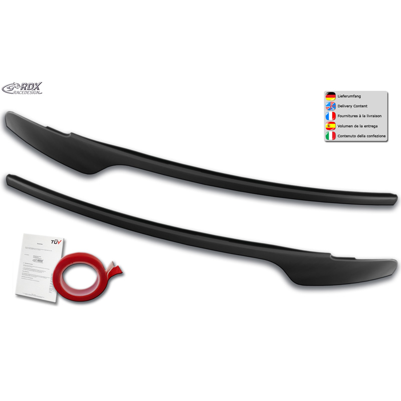 Head light spoilers  Audi A4 (B8) Sedan/Avant Facelift 2011-2015 (ABS)