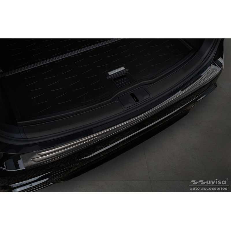Black Stainless Steel Rear bumper protector  Lexus RX V 2022-