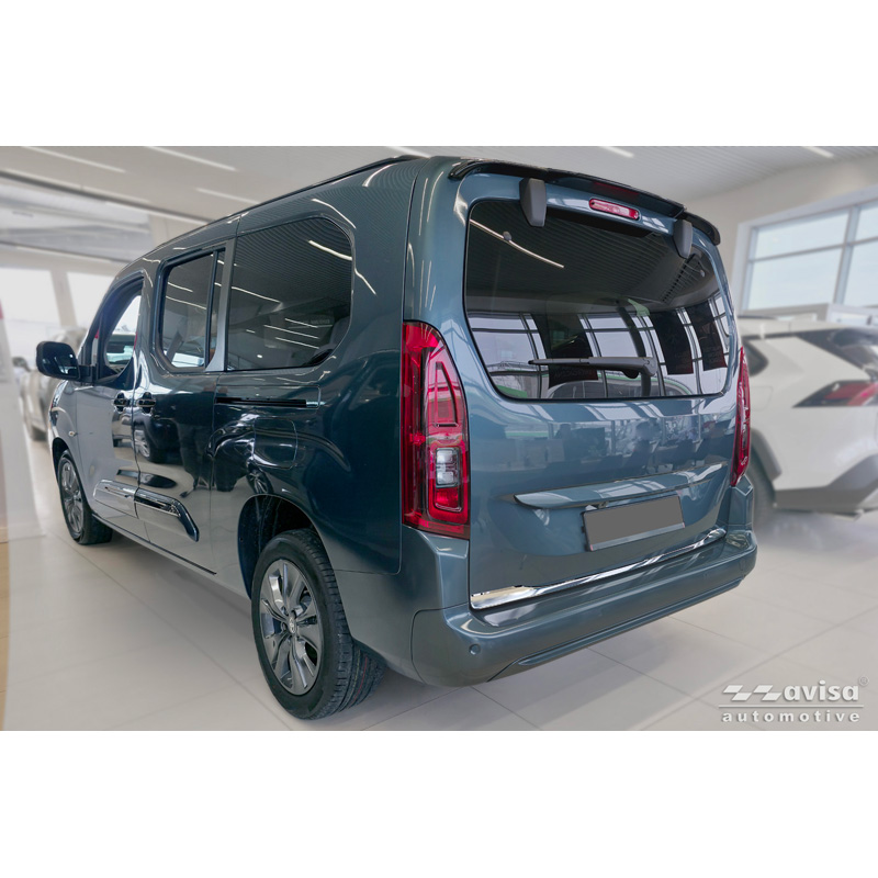 Avisa Chrome Stainless Steel Trunk Tailgate Trim Cover  Toyota Proace City Verso 2019-2024 & Facelift 2024-