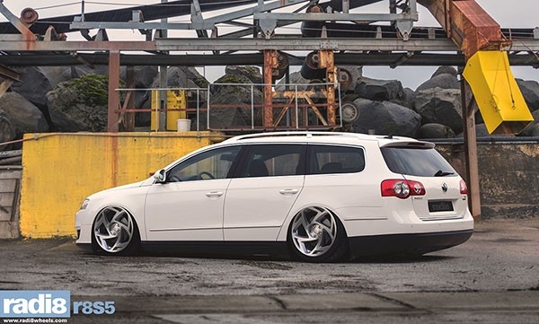 RADI8 S5 10.0x19 5x112 45 Matt silver/Machine face 66,6 Velgen