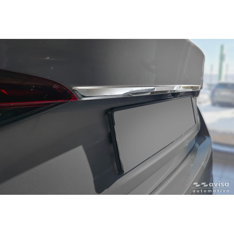 Avisa Chrome Stainless Steel Trunk Tailgate Trim Cover  Skoda Octavia IV Liftback (NX3) 2019-2024 & Facelift 2024-