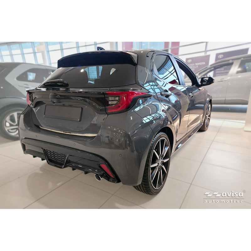 Avisa Chrome Stainless Steel Trunk Tailgate Trim Cover  Toyota Yaris (P21) 2020-2024 & Facelift 2024-