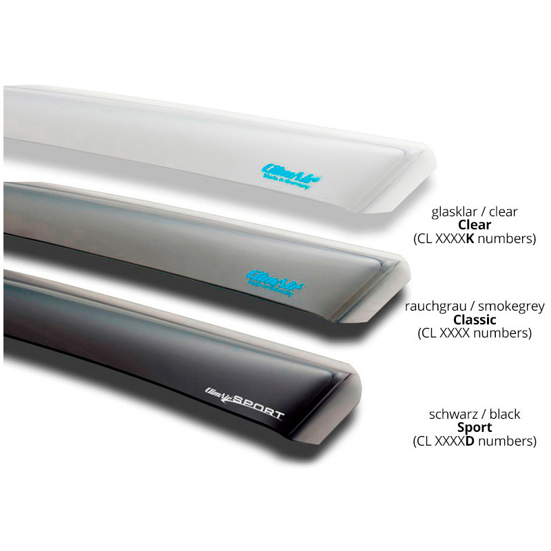 Window Visors Clear  MAN TG3/TGS 2021- (LHD)