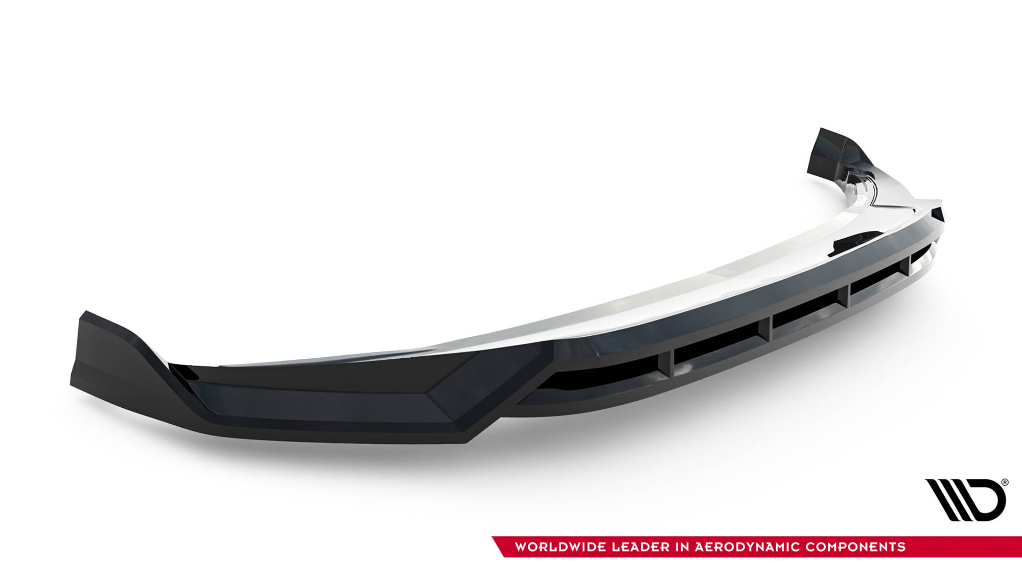 Voorspoiler passend voor Volkswagen Atlas R-Line MK1 Facelift 2 Maxton Glanzend zwart