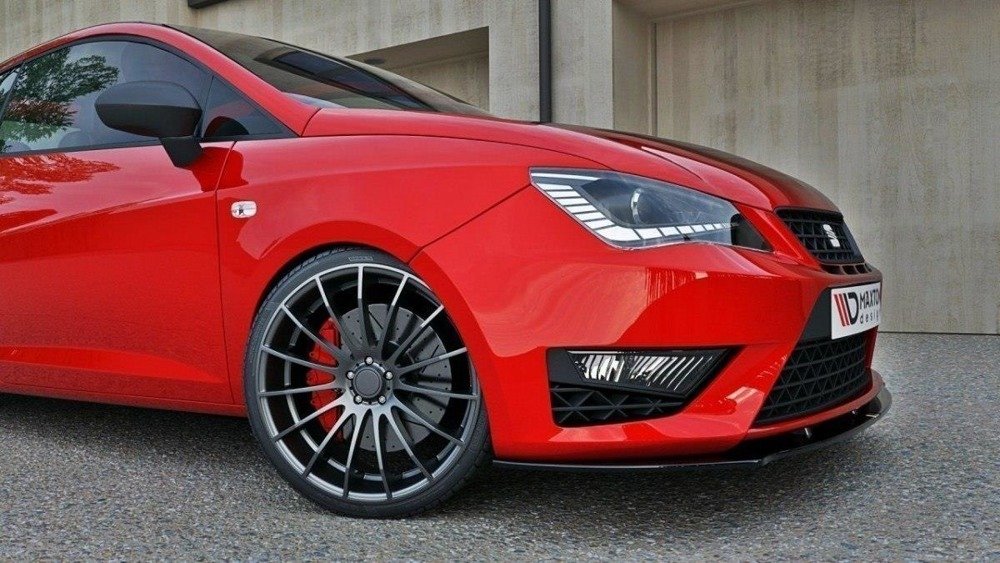 Voorspoiler passend voor Seat Ibiza IV Cupra/FR 6J Facelift Maxton Glans Zwart