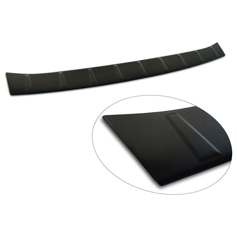 Avisa Matt Black Stainless Steel Rear bumper protector  Renault Master IV 2024- 'Ribs'