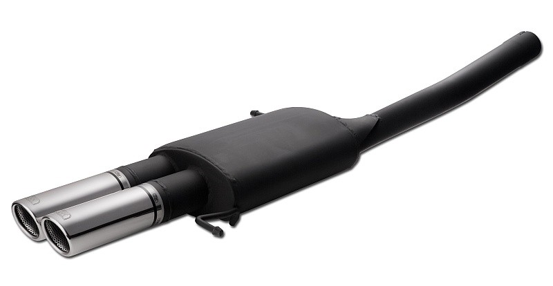 muffler VW Passat 2005-2012 RVS eindstuk 2x70mm rond