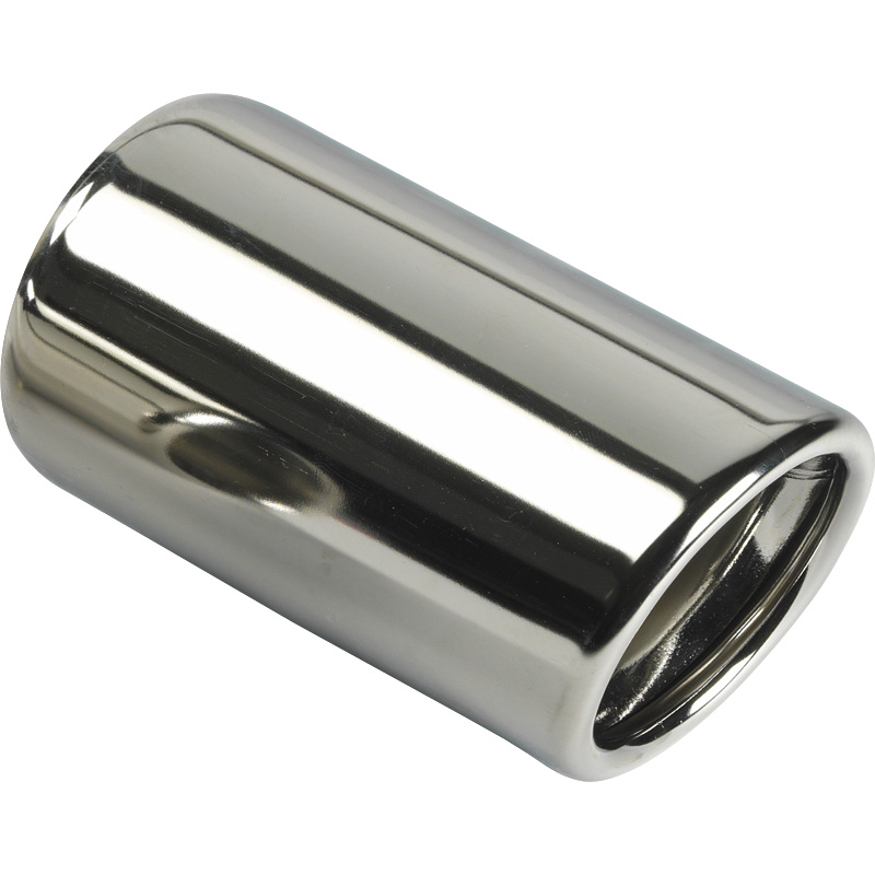 Exhaust finisher Inox - round Ø80xL145mm – Connection 45-60mm