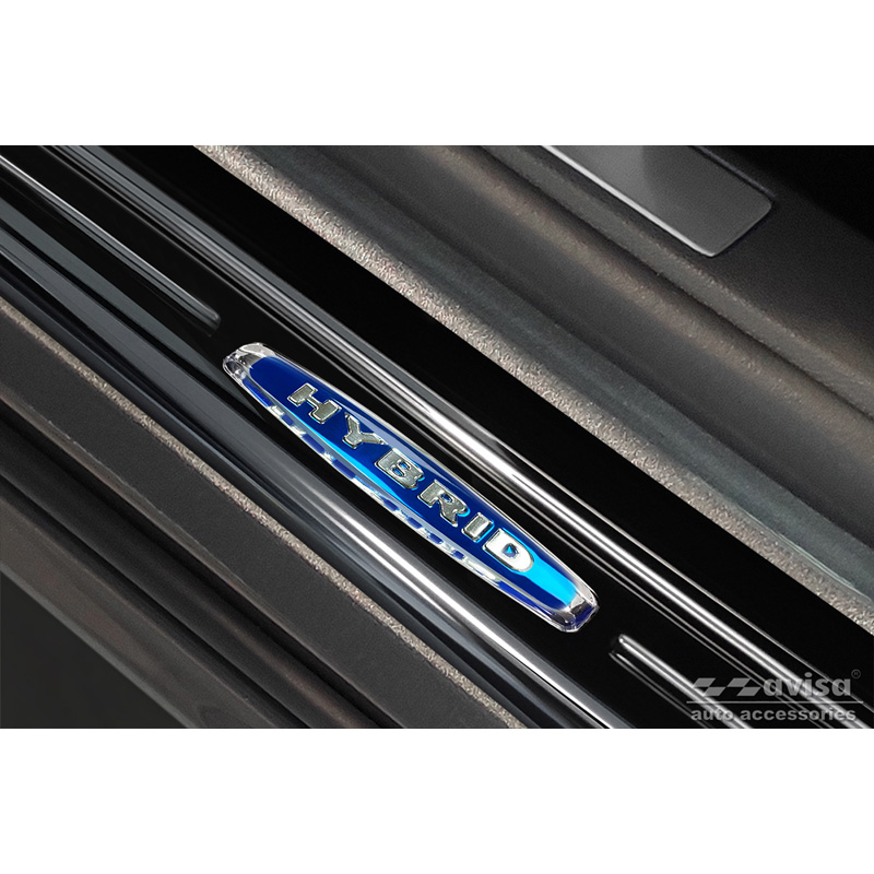 Black Inox door sill protectors  Ford Mondeo V Turnier 2014-2019 & Facelift 2019- 'Hybrid' - 4-pieces
