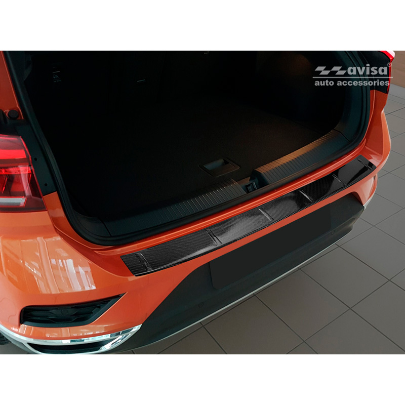 Real 3D Carbon Rear bumper protector  Volkswagen T-Roc 2017-2022 & Facelift 2022- incl. Cabrio