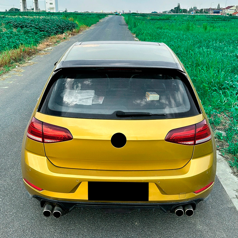 Roof spoiler  Volkswagen Golf VII (7&7.5) HB 2012-2019 3-pieces (ABS Glossy Black)