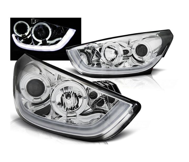 Headlight set DRL-Look Hyundai ix35 2010- Chrome