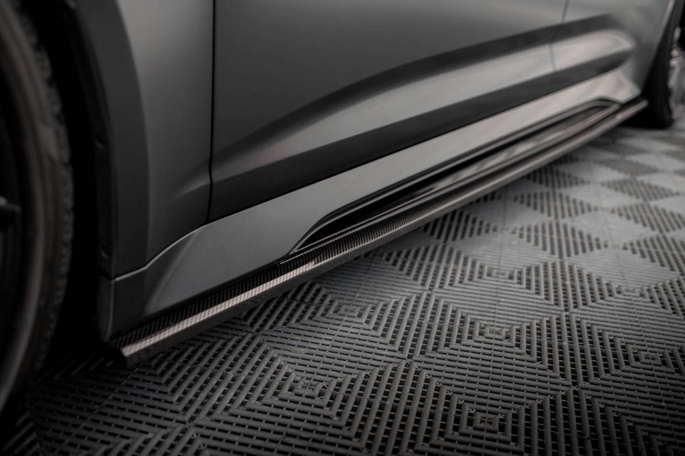 Zijskirts passend voor Audi RS6 / RS7 C8 Maxton Carbon