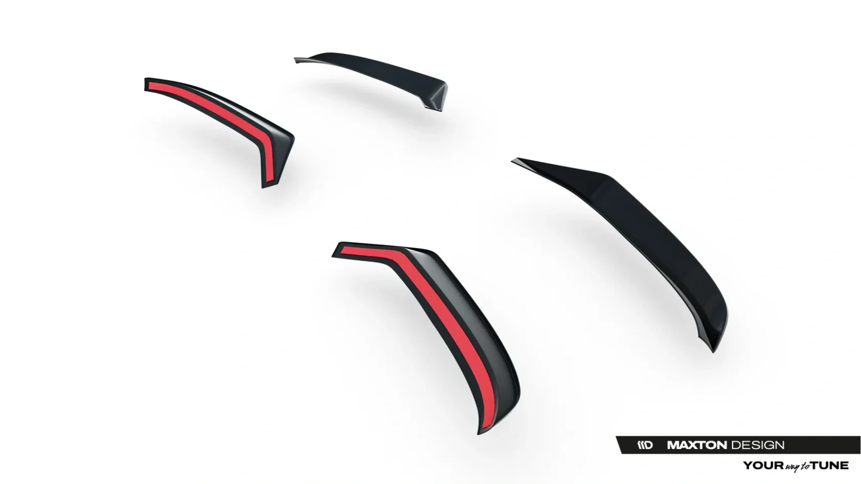 Roof spoiler  Ford Transit Custom (V710) 2023- & Volkswagen Transporter T7 2024- (with 2 rear doors) (PU)