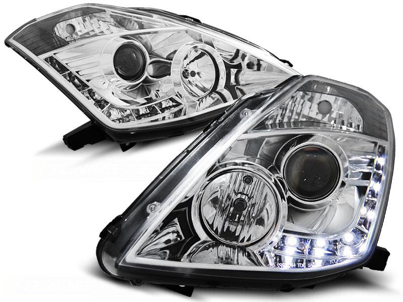 Headlights Nissan 350Z Devil eyes dayline chrome