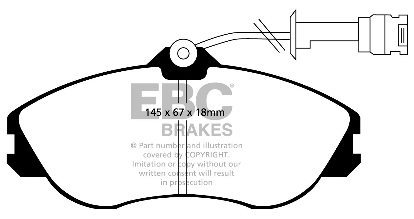 EBC Brakes AUDI 200 Quattro 2.2 Turbo 86-90 Remblokken voorzijde