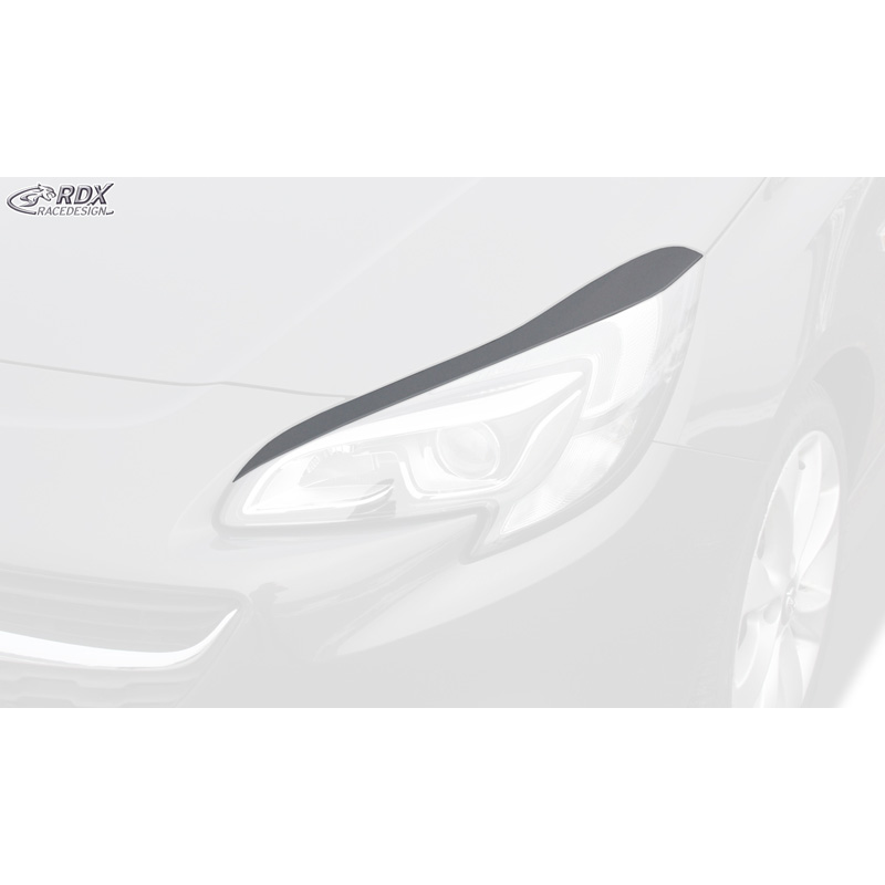 Head light spoilers  Opel Corsa E 2014- (ABS)