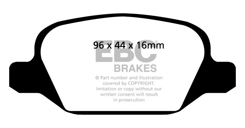 EBC Brakes ALFA ROMEO GT 3.2 2004-2007 Remblokken achterzijde