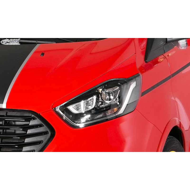 Head light spoilers  Ford Transit Custom & Tourneo Custom Facelift 2018- (ABS)