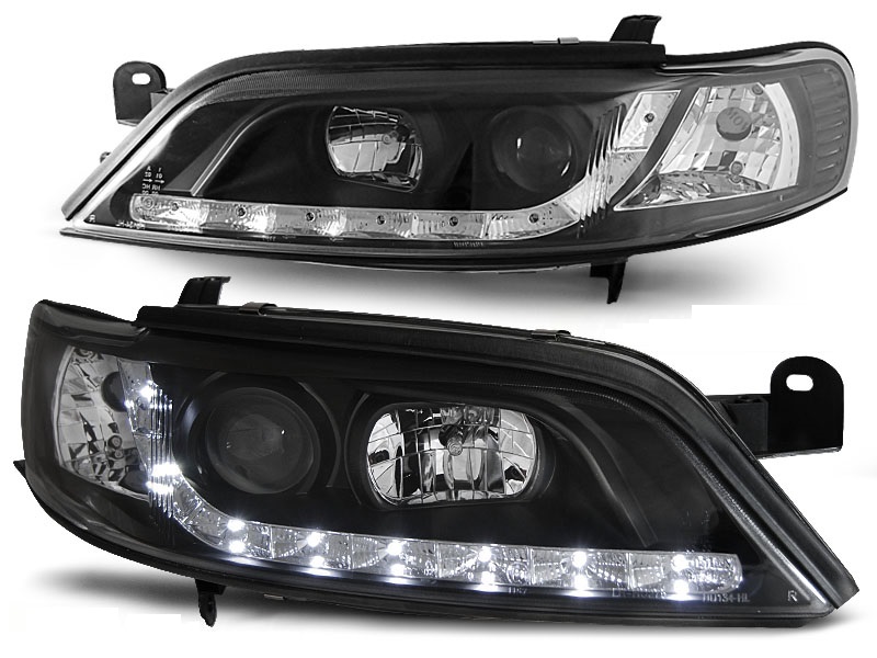 Headlights Opel Vectra B 99-02 LED Devil Eyes DRL look black