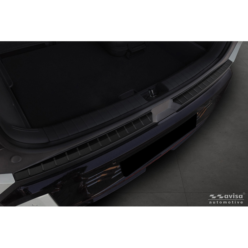 Avisa Stainless Steel Rear Bumper Protector  KIA EV3 GT 2024- - Matt Black - 2-pieces