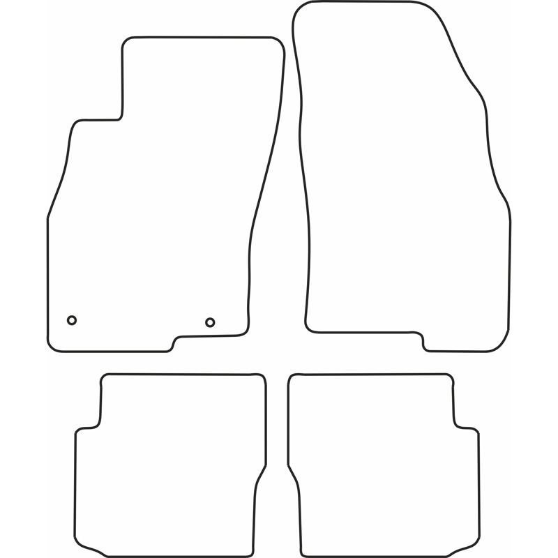 Set car mats  Fiat Punto Evo (5 doors) 2009-2014