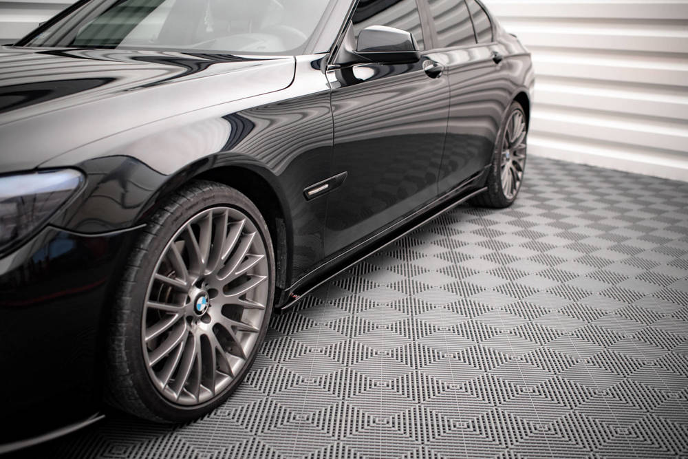 Zijskirts passend voor BMW 7 Serie M-Pakket F01 Maxton Glans Zwart