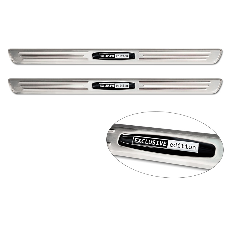 Inox door sill protectors  Kia Sportage (NQ5) 2021- 'Exclusive Edition' - 2-pieces