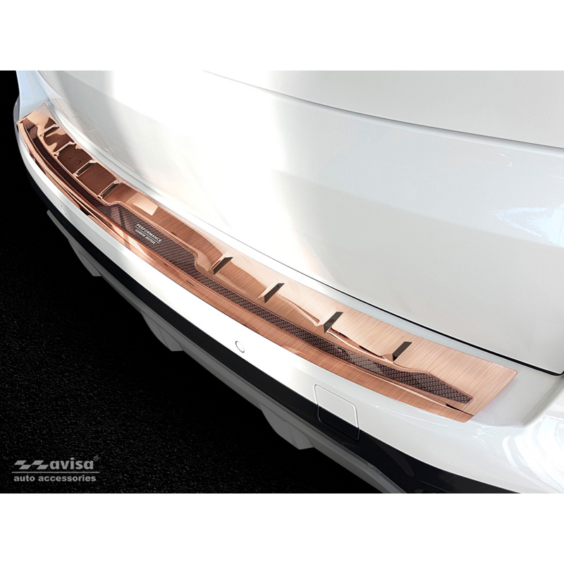 Stainless Steel Rear bumper protector 'Deluxe'  BMW X5 G05 M-Package 2018- 'Performance' excl. M-Competition Brushed Copper/Copper Carbon