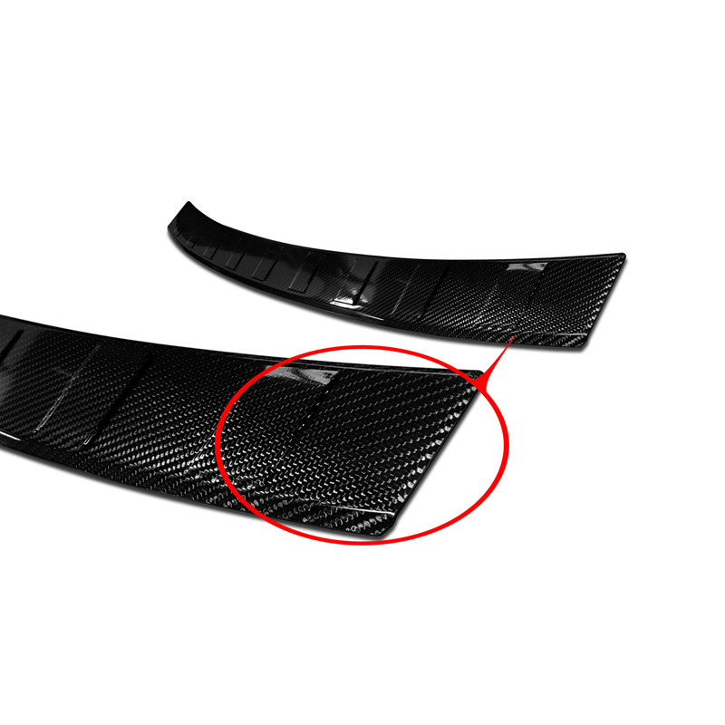 Real 3D Carbon Rear bumper protector  Volvo V60 2018- 'Ribs' incl. Cross Country & R-Design