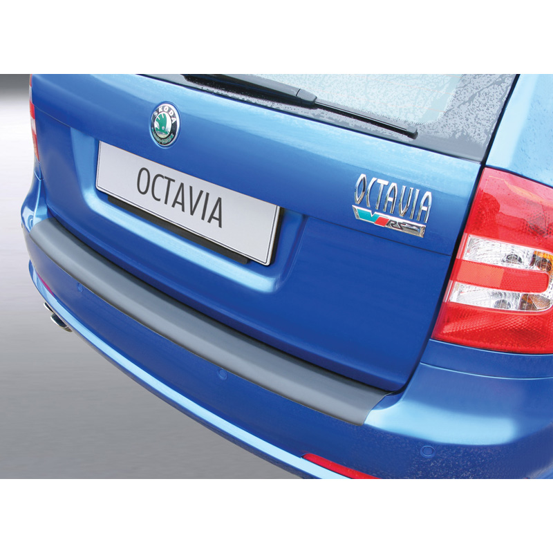 ABS Rear bumper protector  Skoda Octavia Kombi RS 2009-2013 Black