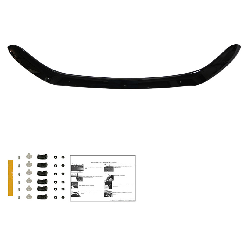 Bonnet Protector  Ford Ranger T7/T8 2015-2022 - Gloss black