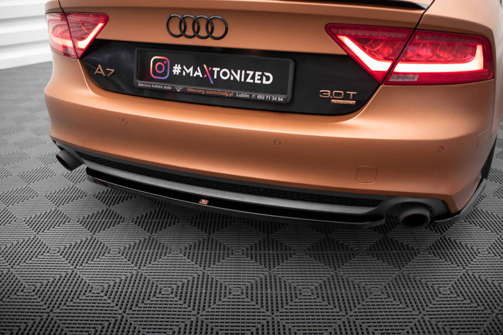Diffuser passend voor Audi A7 C7 Maxton Glans Zwart