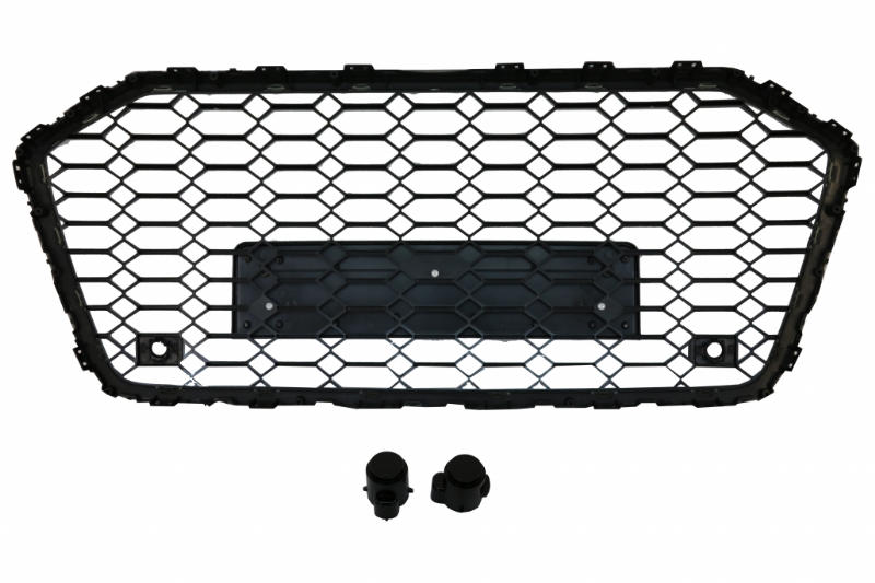 Grill passend voor Audi A6 S-Line C8 RS6 Look Glans Zwart