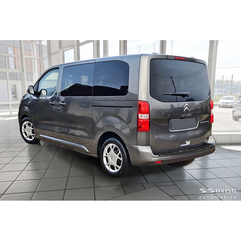 Avisa Black Stainless Steel Rear bumper protector  Citroën Space Tourer & Jumpy 2016- / Peugeot Traveller & Expert 2016- / Toyota Proace Verso 2016- / Opel Vivaro & Zafira Life 2019-