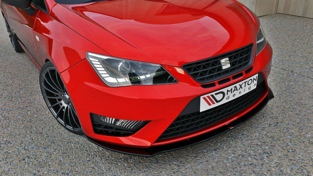 Voorspoiler passend voor Seat Ibiza IV Cupra/FR 6J Facelift Maxton Glans Zwart