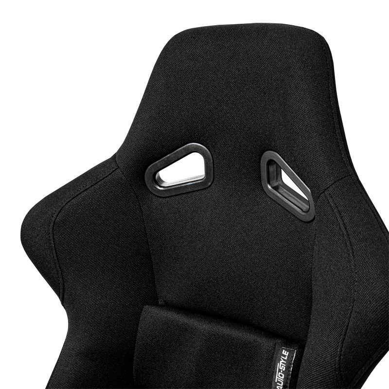 Sport seat 'BS1' - Black - Non-reclinable fibreglass back-rest - incl. slides
