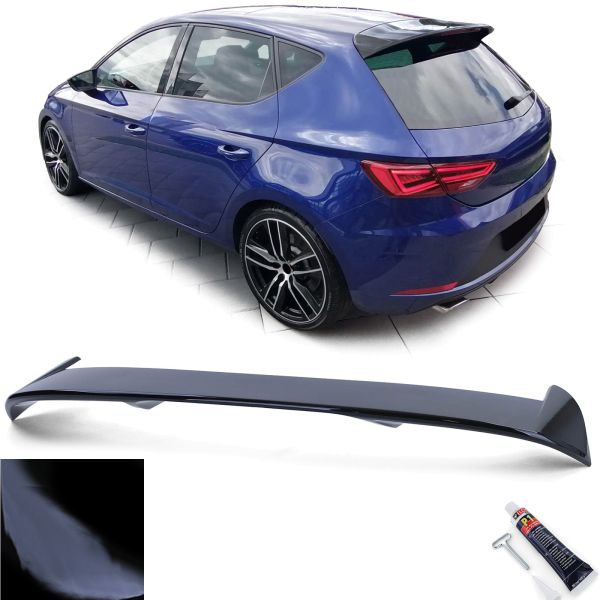 Spoiler passend voor Seat Leon 5F 12-20 Glans Zwart