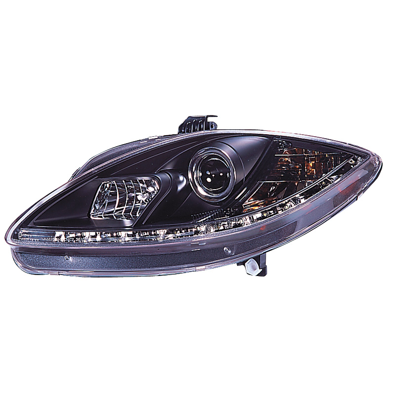 Set Headlights in DRL-Look  Seat Leon/Altea/Toledo 2005-2009 - Black