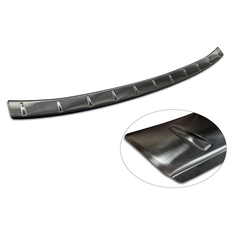 Black Stainless Steel Rear bumper protector  Skoda Kodiaq II (PS7) 2024- 'Ribs'