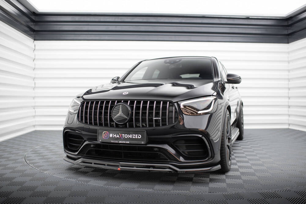 Voorspoiler passend voor Mercedes AMG GLC 63 Maxton Glans Zwart