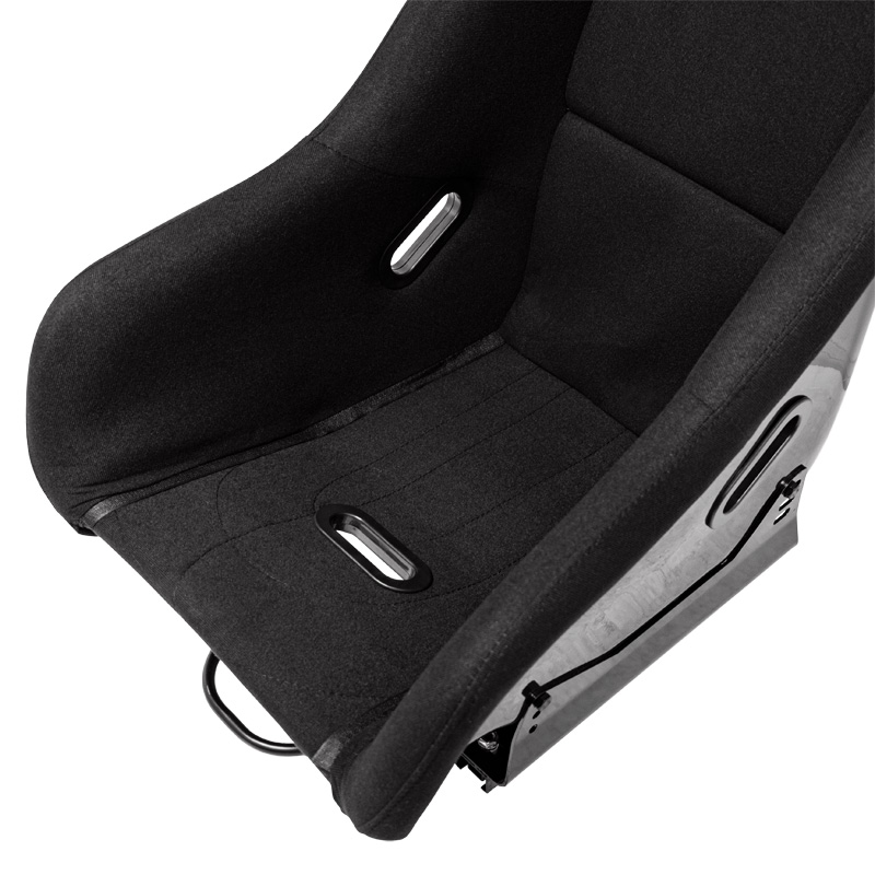 Sport seat 'FS' - Black - Non-reclinable fibreglass back-rest - incl. slides