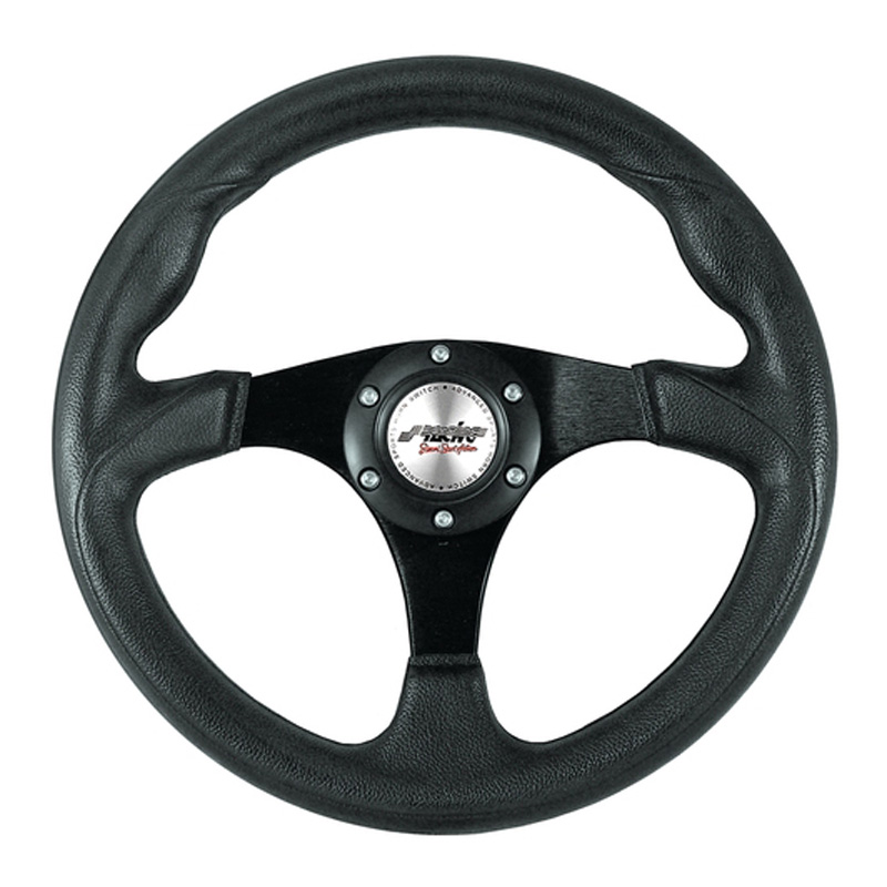 Simoni Racing Universal Steering Wheel Barchetta Evo - Black PU - Diameter 320mm