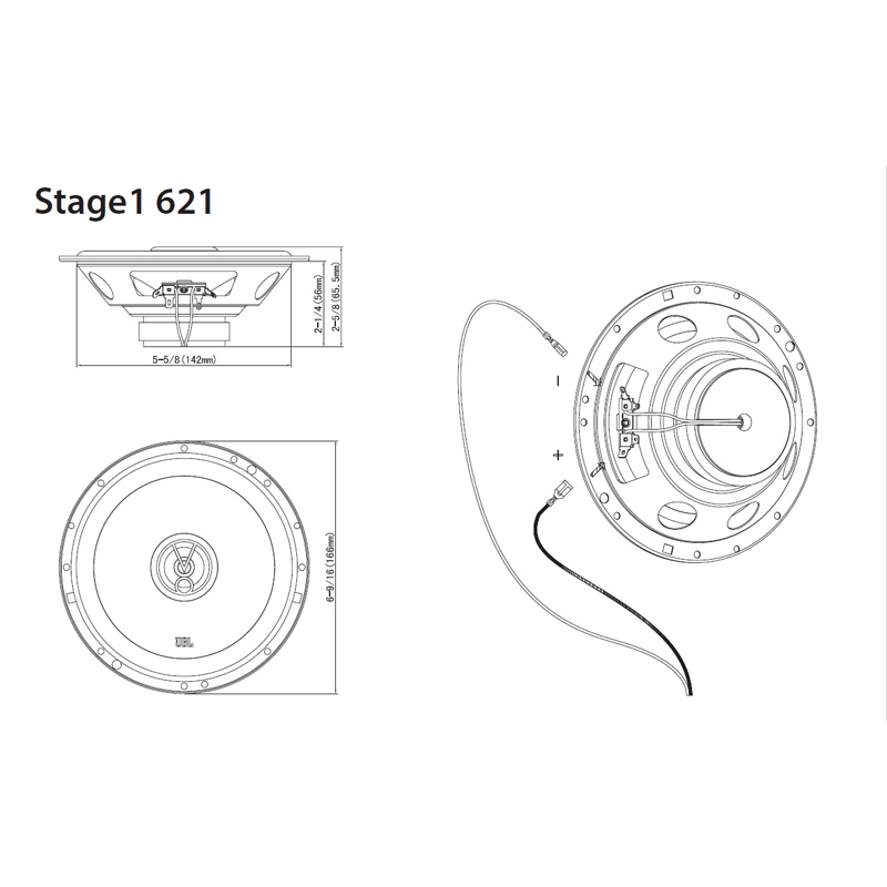 JBL Stage 1 621 6.5'' (16cm) Speaker Set