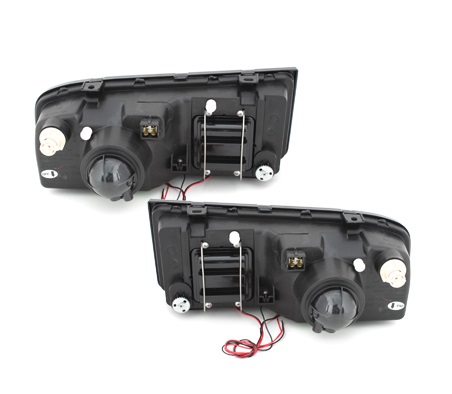 Headlights VW Corrado Angel Eyes Black